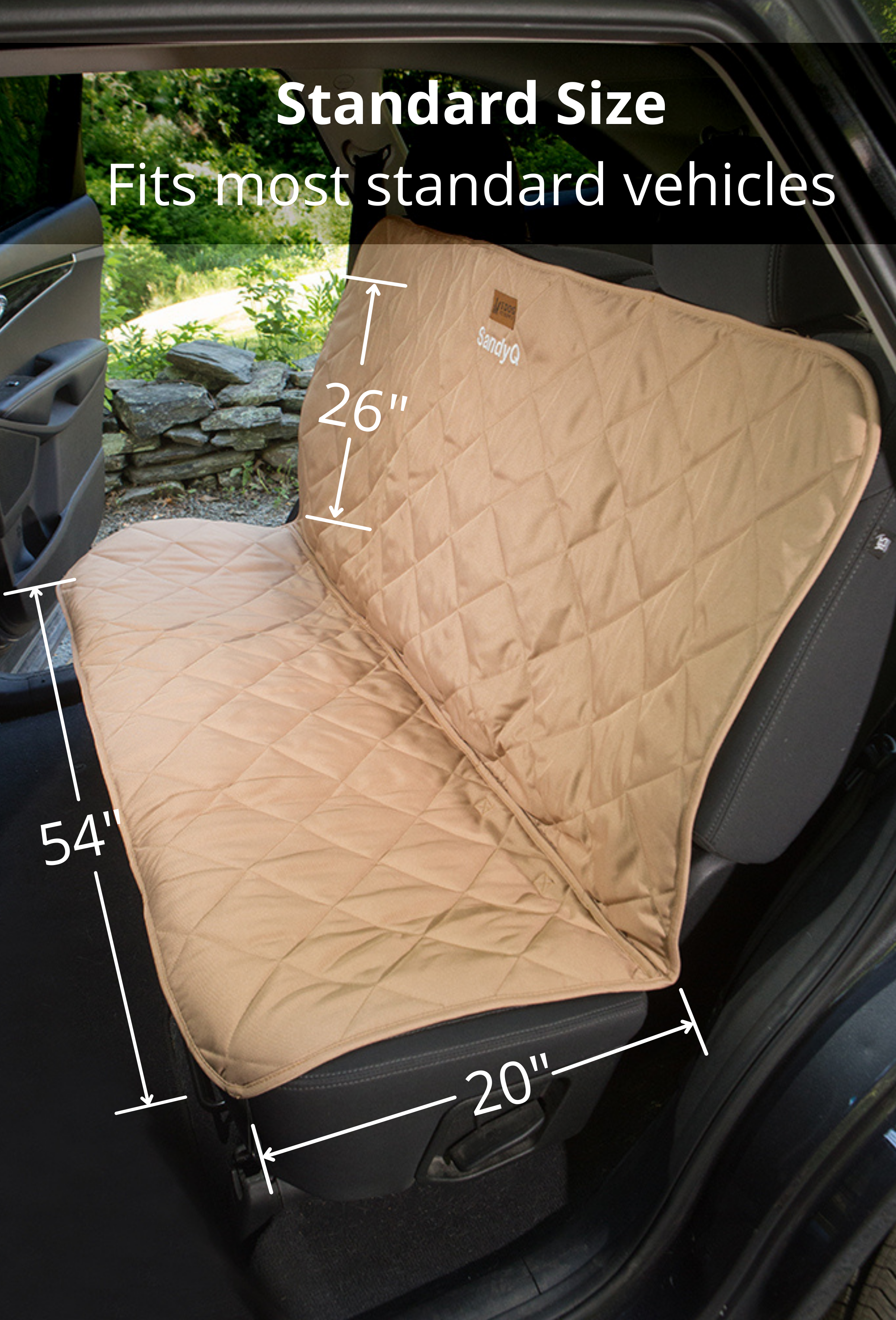 Back Seat Protector For Dogs – 3 Dog Pet Supply