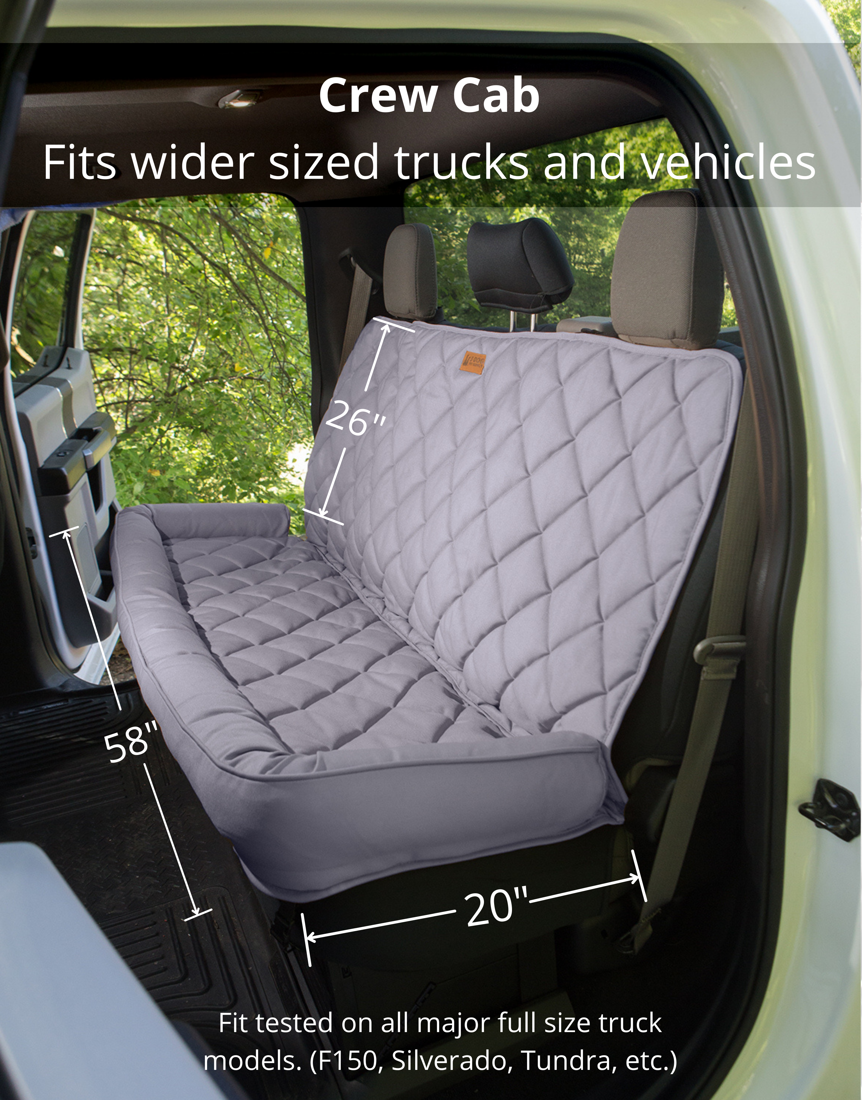 F150 rear hot sale seat dog cover