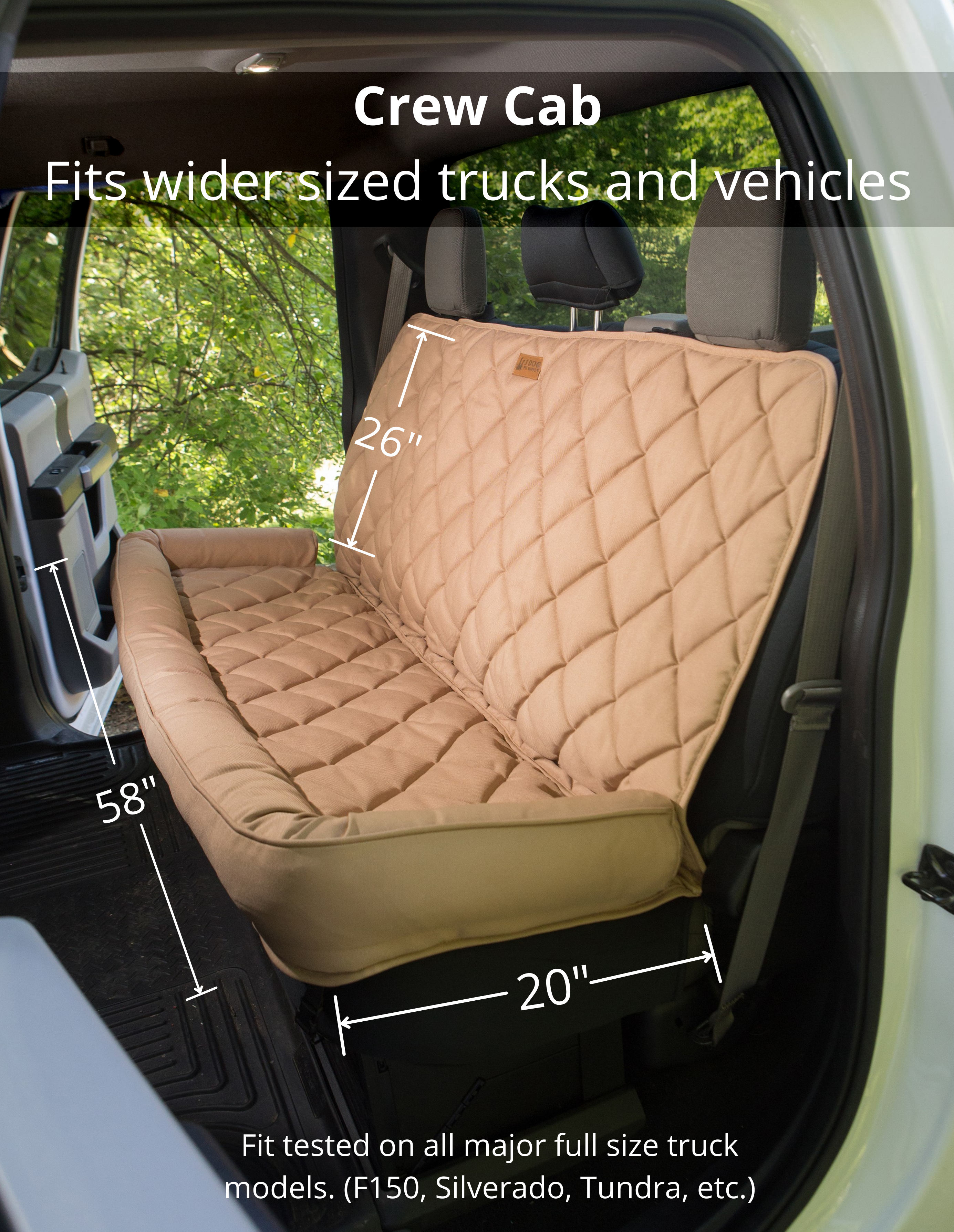 Chevy silverado dog seat covers best sale