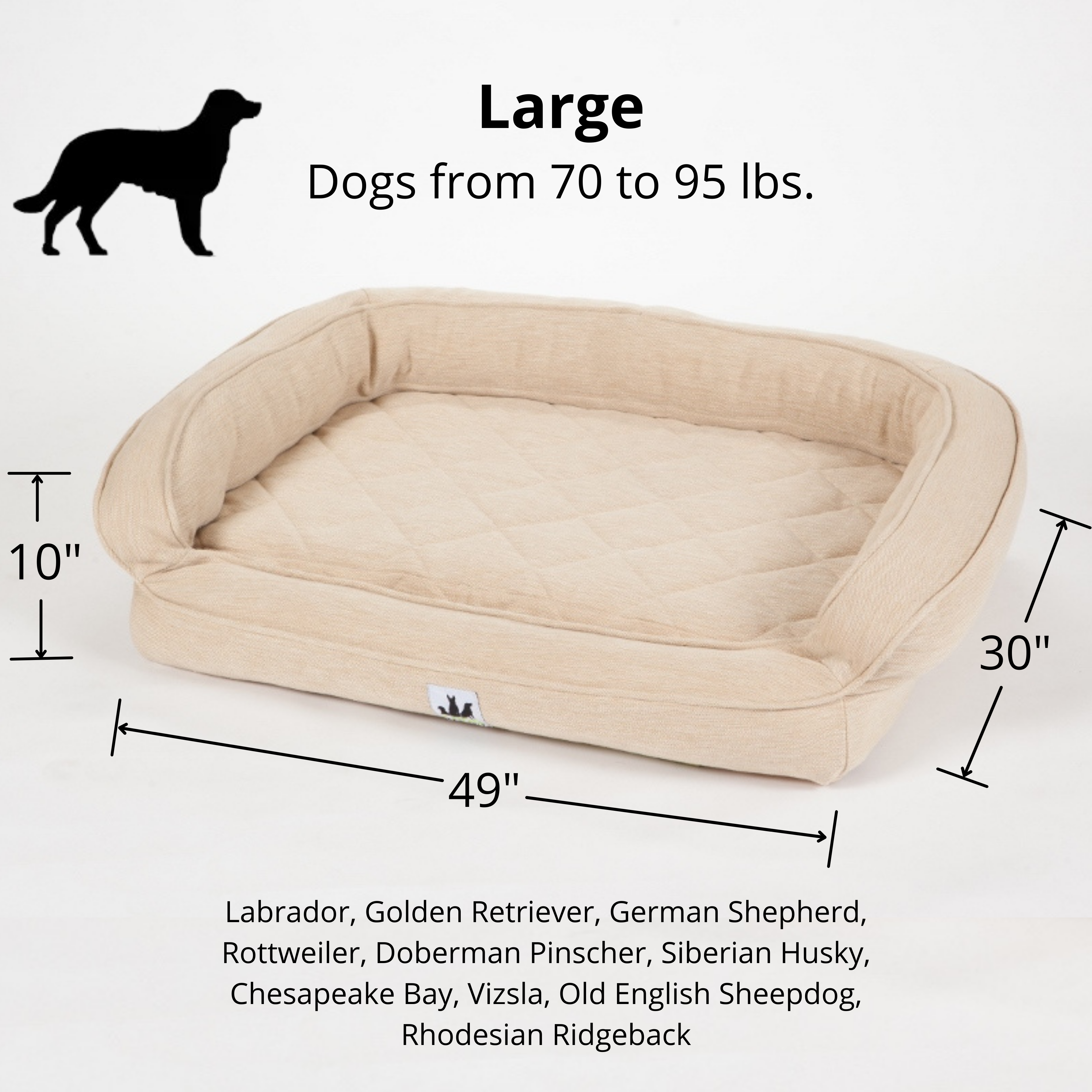 Canine comfort top premium pet bed